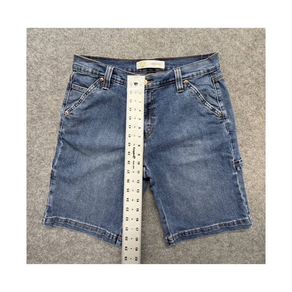 Signature by Levi Strauss Gold Label Mens 32 Carpenter Shorts Denim Blue 57735